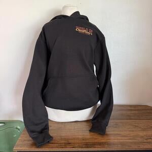 World of Outlaws Summer Thunder Black Hoodie Womans Large